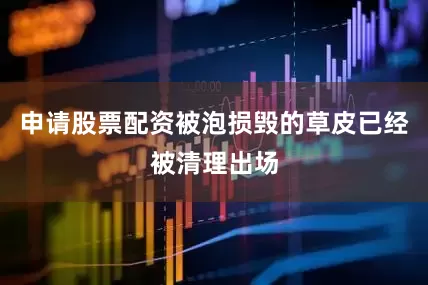 申请股票配资被泡损毁的草皮已经被清理出场