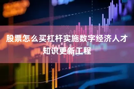 股票怎么买杠杆实施数字经济人才知识更新工程